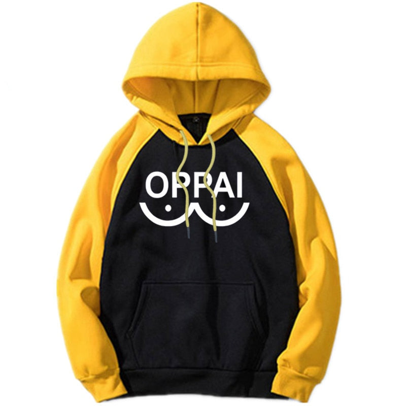 Nuevo Anime One Punch man Saitama Oppai Sudadera con capucha mujeres hombres sudadera con capucha Cosplay disfraz nuevo empalme Hip Hop Pullover 2020