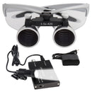 Dental Loupes Dental Magnifier Dental Lab Medical Loupes Magnification Binocular 2.5/3.5x420 Headlight Headlamp 5W Set Metal Box