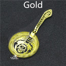 Skull And Mechanical Watch Bar Strainer Sprung Cocktail Strainer Stainless Steel Deluxe Strainer Bar Tools