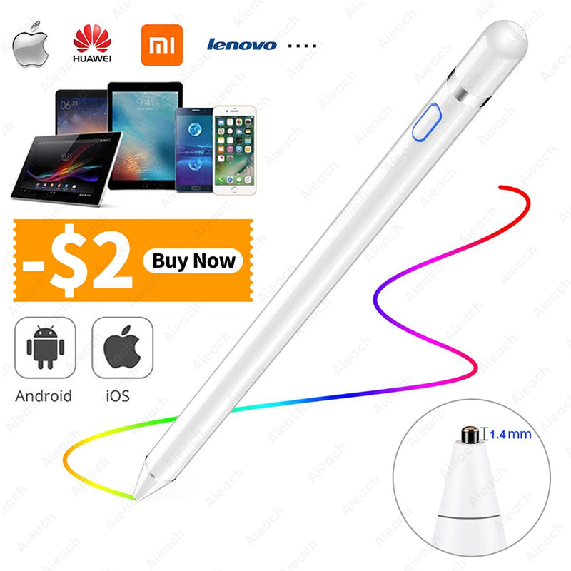 Lápiz táctil para tableta para Stylus Apple iPad Pro 10,5 12,9 11 9,7 Air 2 3 Mini 5 4 Smart Active Pen para Stylus Huawei Xiaomi Lenovo