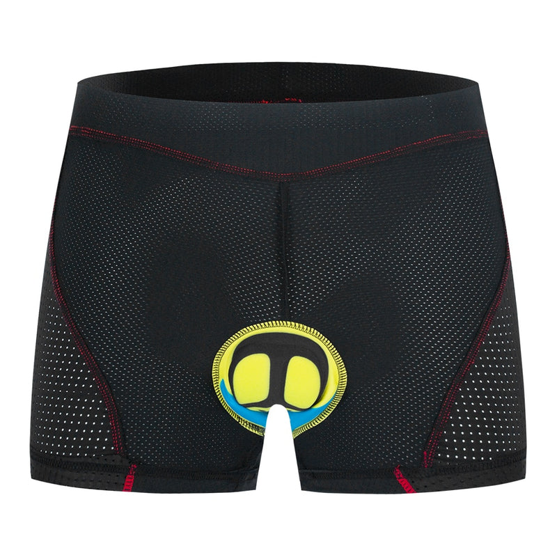 WOSAWE 2022 Radhose mit Pads Herren Schnelltrocknend Atmungsaktiv Fahrrad 5D Gel Gepolsterte Fahrradunterwäsche MTB Radsport Gel Shorts