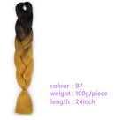 Black Star Hair Ombre Jumbo Braiding Hair Extensions 24 Inch Twist Braids Synthetic Hair Fiber for Twist Braiding for Women