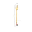 Wholesale Christmas Coffee Spoon &amp; Fork Sets Coffee Stirring Spoon Creative Dessert Tea Spoon Shovel Christmas Gift Box