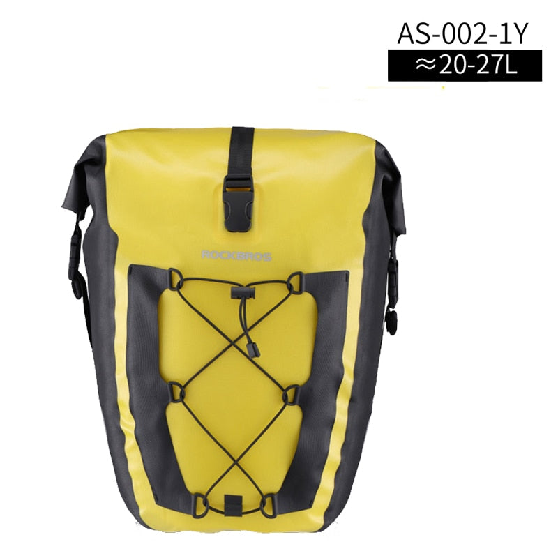 Bolsa de bicicleta impermeable ROCKBROS 27L, bolsa de viaje para ciclismo, cesta, estante trasero para bicicleta, asiento trasero, bolsas para maletero, alforja, accesorios para bicicleta MTB