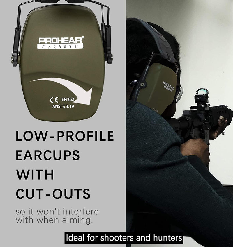 ZOHAN Schießgehörschutz Sicherheits-Ohrenschützer Rauschunterdrückung Schlanker passiver Gehörschutz für Huning NRR26dB