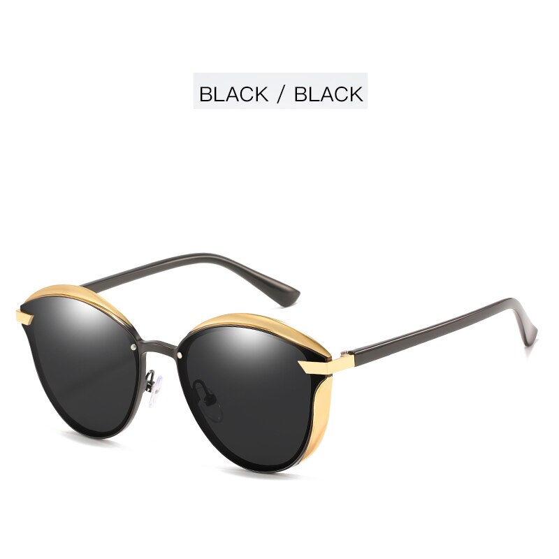 Ravenisa Luxury Polarized Sunglasses Women Round Sun glassess Ladies lunette de soleil femme