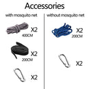 Camping/garden Hammock with Mosquito Net Outdoor Furniture 1-2 Person Portable Hanging Bed Strength Parachute Fabric Sleep Swing