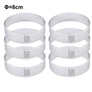 Tortenring Edelstahl Tortenform Kreisschneider Tortenring Hitzebeständig perforiert Kuchen Mousse Formen Tortengebäck
