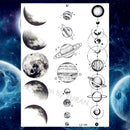 Pegatinas de tatuaje temporal de estilo veraniego, pluma de flor rosa para mujer, tatuajes falsos para hombre, tatuajes artísticos para brazo corporal, Lobo Tribal, León, Henna