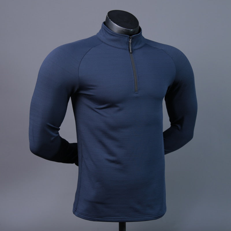 Compression Shirts Bodybuilding Football Mens Outdoor Long Sleeve Training Sporting Jerseys Quick Dry Running Man Fitness Tee