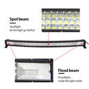 Auxtings 22 32 42 50 52'' Inch Curved Led Light Bar COMBO Led Work light 3D 7D bar Driving Offroad Car Truck 4x4 SUV ATV 12V 24V