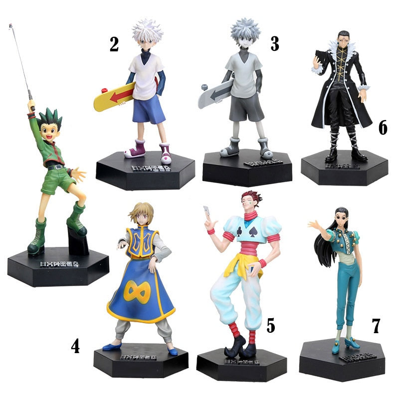 16cm-22cm Anime Hunter x Hunter Kulolo Lushilufelu Curarpikt Hyskoa Gon Freecss Killua Zoldyck Action Figure Model Toy