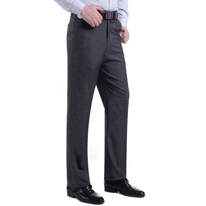 Thoshine Brand Men Thin Suit Pants Formal Business Trousers Straight Style Male Smart Casual Long Pants Lightweight Plus Size
