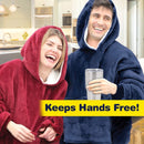 Thick Winter Adults Sofa Warm TV Blanket Wearable Outdoor Hiking  Hooded Sweatshirt Blanket Warm Hoodie TV Blankets With Pocket