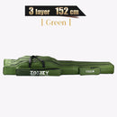 Fishing Rod Storage Bag  Oxford Cloth Multifunctional  1/2/3 Layer Black / Green