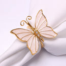 10pcs Home Model Room Shell Butterfly Napkin Button Napkin Ring High-end Jewelry Decoration Hotel Napkin Ring