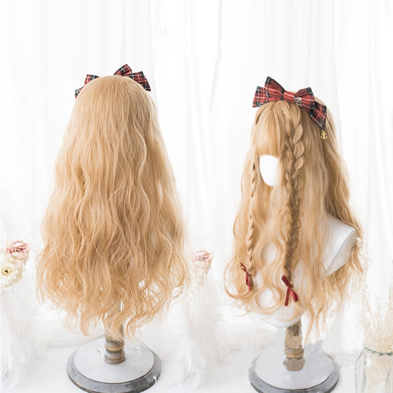 SHANGKE Synthetic Red Black Blonde White Lolita Wigs For Women Long Straight Wig With Bangs Genshin Impact Cosplay Wig