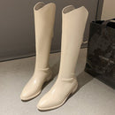 Women Cowboy Boots Pointed Toe Women&