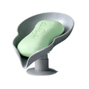 Leaf Shape Soap Dish Bathroom Soap Holder Drain Punch-Free Soap Box Bathroom Storage Tray Sponge Holder Kitchen Accessories