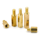300 unids/set M3 macho hembra Hex latón separador espaciador surtido Kit hexágono oro pcb separador Pilar placa base separador