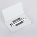 50 unids/lote 10ml caja de embalaje botella de aceite esencial botella de bola de rodillo de acero inoxidable botella de vidrio de Perfume cosmético de viaje