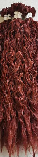 Lydia For Women Synthetic Curly Weave 3 Packs/Lot 18"-22" Nature Color Graysilver Wave Hair Bundles Jerry Curl Hair Extensions