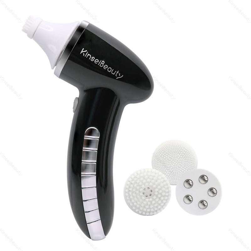 Gesichtsreinigungsbürste Elektrische USB 360 ° drehbare Gesichtsreinigungsbürste 4-in-1-Bürstenspitze Gesichtsmassagegerät Deep Washing Beauty Tool