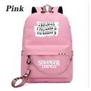 New Stranger Things backpack HELLFIRE Multifunction USB Charging Travel Canvas Student Backpack For Teens Boys Girls School Bag