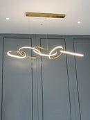 Lámpara de araña de lujo con luz simple, comedor creativo, restaurante, bar, lámparas de arte con personalidad minimalista