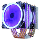 CPU Cooler High Quality 6 Heat-Pipes Dual-Tower Cooling 9cm RGB Fan LED Fan Support 3 Fans 3PIN CPU Fan For AMD And For Intel