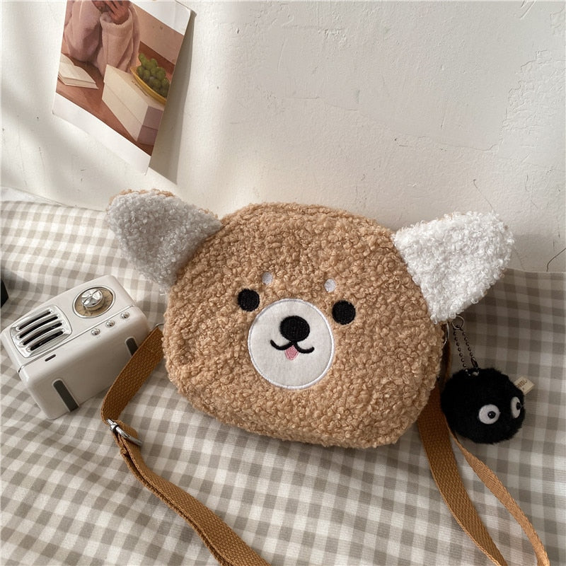 Japanese Style Kawaii Bag Women Cartoon Plush Shoulder Bag For Women 2021 New Crossbody Bag Small Phone&amp;Purse Bag Bolsa Feminina