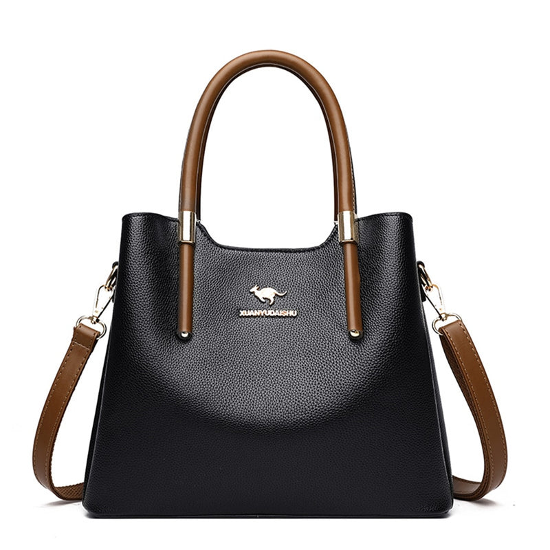 Bolsos cruzados informales de cuero para mujer 2021, bolso de mano de diseñador de lujo para mujer, bolso de hombro de alta calidad con asa superior, bolso principal