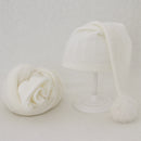 Soft Baby Photo Wraps With Hat 2pcs Sets Newborn Boys Girls Photography Swaddle Blanket Infant Picture Props Accessories