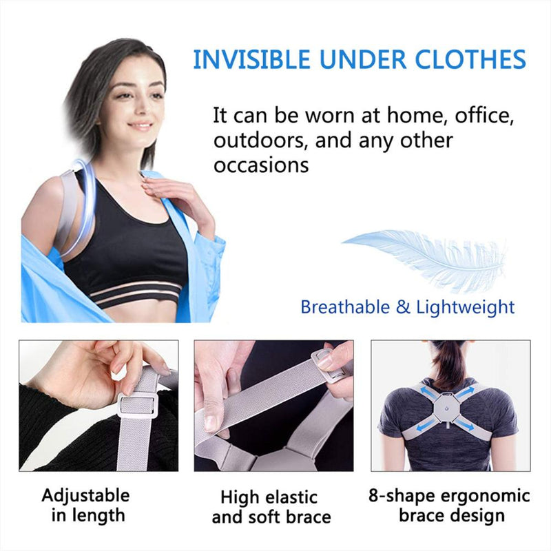 Adjustable Intelligent Posture Corrector Electronic Posture Reminder Back Brace Straightener Invisible Smart Posture Trainer