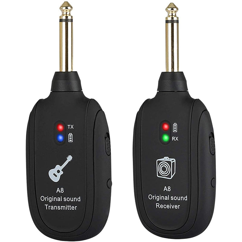 Guitar Wireless System Transmitter Receiver Built-In Rechargeable Wireless Guitar Transmitter Guitar Transmitter Accessory