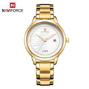 NAVIFORCE Luxury Brand Quartz Watches Women Fashion Sinple Date Waterproof WristWatch Ladies Gift Clock Relogio Feminino 2019