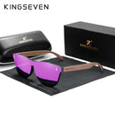 KINGSEVEN, diseño exclusivo, gafas Vintage para hombre, gafas de sol de madera de nogal, protección UV400, gafas de sol cuadradas a la moda para mujer 5510