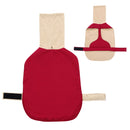 Ropa cálida de invierno para perros, chaqueta impermeable gruesa para perros, abrigo para perros rojo y negro con orificio para correa para perros medianos y grandes, galgo