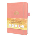 BUKE Dotted Journal Dot Grid Notebook Sketcbook - PU Leather, 160gsm Thick Paper, Inner Pocket, Elastic Closure, Pen Holder