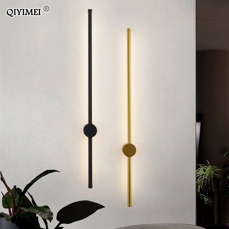 Modern Wall Lights For Living Room Bedroom Bedside LED Sconce Black Lamp Aisle Lighting Decoration Luminaria AC96V-260V Lamparas