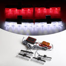 Grill Car Police LED Light Strobe Red Blue Emergency  Remote Wireless Control Flash Signal Fireman Beacon Warning Lamp