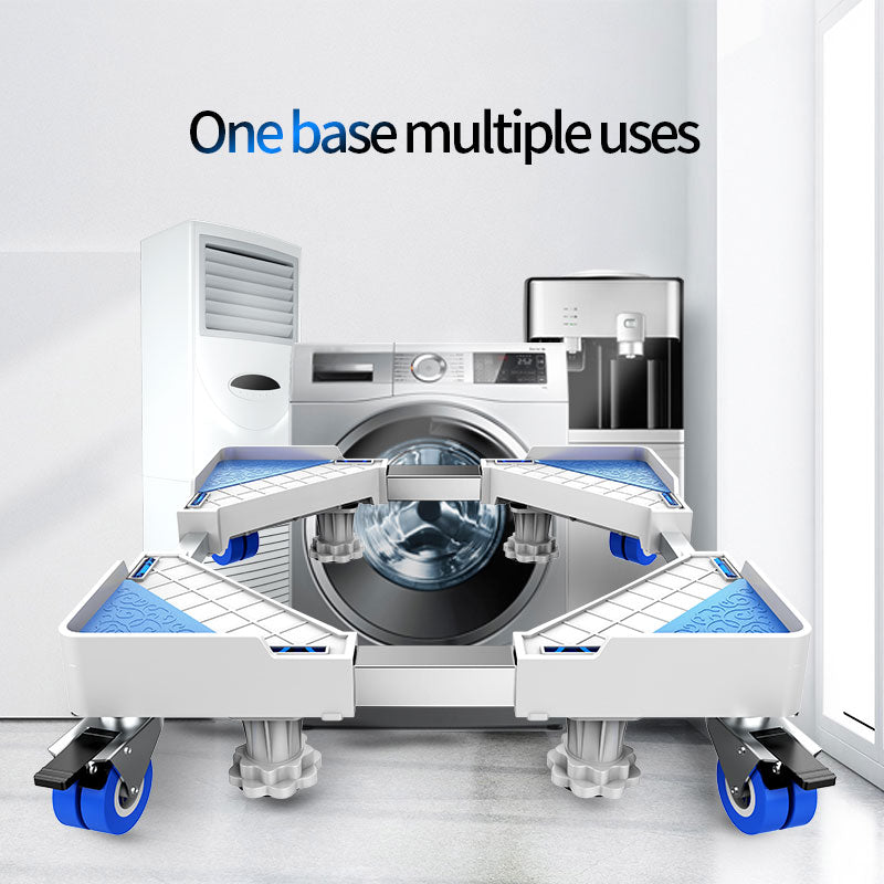 LVDIBAO Waschmaschinenständer Multifunktionaler, beweglicher, verstellbarer Sockel, mobile Rolle für Waschmaschinentrockner und Kühlschrank