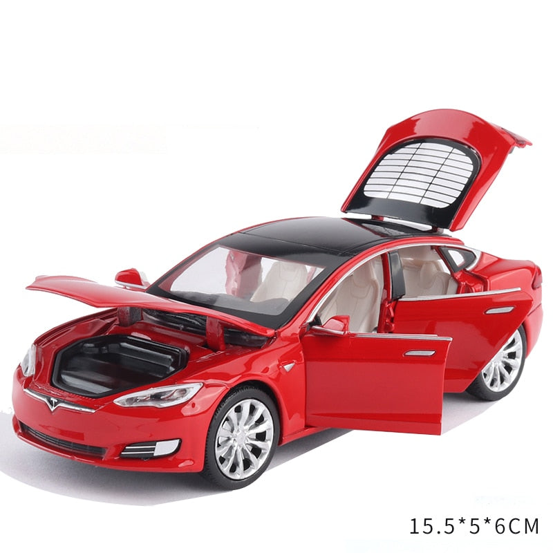 1:32 Tesla MODEL X MODEL 3 MODEL S Alloy Car Model Diecasts Toy Car Sound and light Kid Toys For Children Gifts Boy Toy