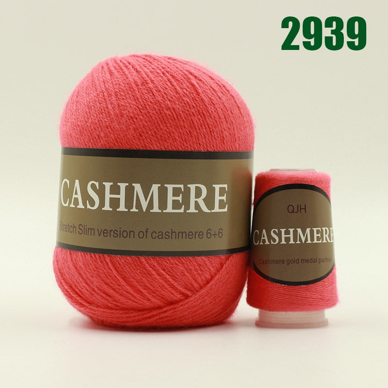 (300 g/lote) 6 + 6 lana de Cachemira estambre para tejer hilo a mano máquina Erdos tejer Cachemira tejer agujas sin hilo