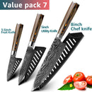 Kitchen Knives Set Stainless Steel 7CR17 Japanese Style Chef Knife Bread Meat Cleaver Paring Kitchen Knife Kitchen Accessories