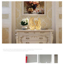 EWAYS 2 unids/set amantes del cisne decoración del hogar artesanías de cerámica figuras de animales de porcelana decoración de boda amantes regalo de Año Nuevo