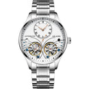 AILANG Genuine Brand Men&#39;s Double Tourbillon Luminous Direct-looking Mechanical Watch Automatic Watch Men&#39;s Watch   Hollow Movem