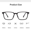 YIMARUILI Ultra-Light Square Pure Titanium Myopia Eyewear Women Blue Light Blocking Optical Prescription Glasses Frame Men 9822