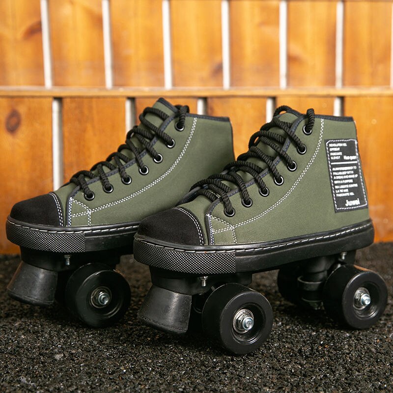Patines de doble fila para adultos, nuevo estilo, patines de cuatro hojas para adultos, hombres y mujeres, zapatos con ruedas para exteriores