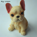Creative French bulldog figurine home decoration car interior Ornament resin Animal sculpture crafts desktop decor birthday gift